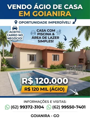 Vendo ágio de casa ou quitada