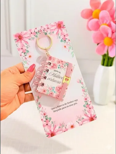Mini Livro Devocional Feminino Evangélico | Artesanal, feito à mão