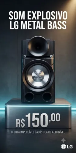 Caixa de som LG Bass + Twitter