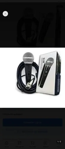 Microfone dinâmico promoção relâmpago