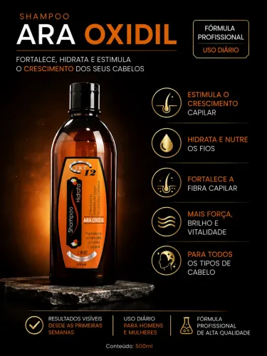 Shampoo 3x1 cresce, fortalece e hidrata 