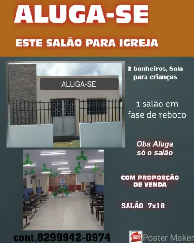 ALUGA-SE E VENDE-SE ALUGUEL É 1,000