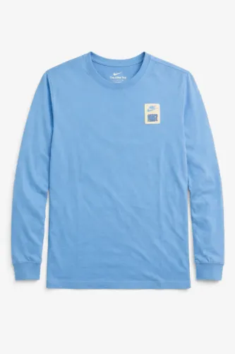 Camiseta Nike Force Manga Longa Original - Tamanho P | Azul Claro