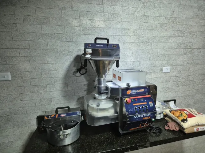 Maquina de salgados interlaser- JETFOOD MASTER INOX 5.0 + DUPLO RECHEIO