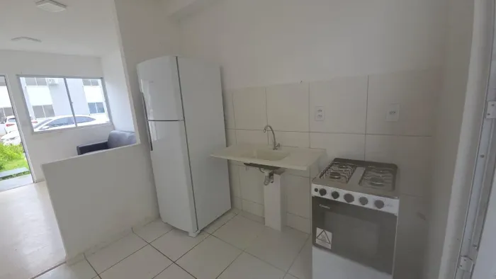 Apartamento com quintal e mobília em Ananindeua 2 quartos, térreo e condomínio completo