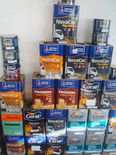 Várias tintas na promoção, Coral decora diamante, pra piso ,pra ferragem, pra área externa
