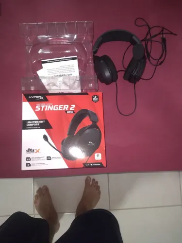 Fone Headset Gamer HyperX Cloud Stinger 2, Drivers 50mm, P3, Preto