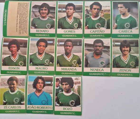 Futebol Cards Ping Pong - Guarani-SP completo