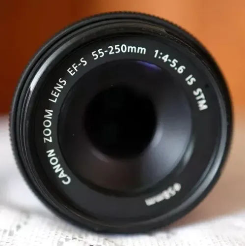 55-250mm com estabilização e STM foco silencioso, lente canon, só falo whats, não falo olx