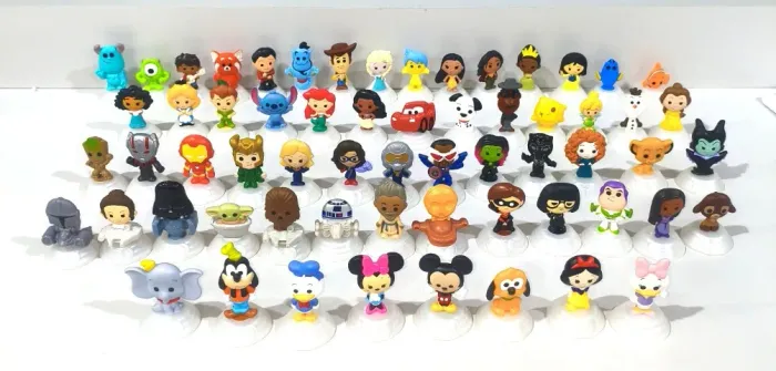 Coleção Completa Disney 100 Anos McDonald's McLanche Feliz (62 Miniaturas) - 2023