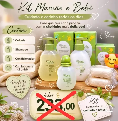 Kit Natura Mamãe e bebê