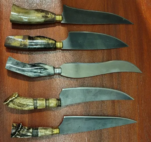 Facas artesanais coleção pessoal usadas