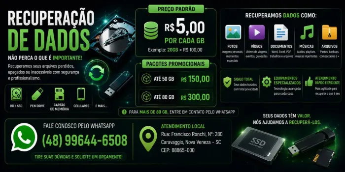 Recuperação de dados!