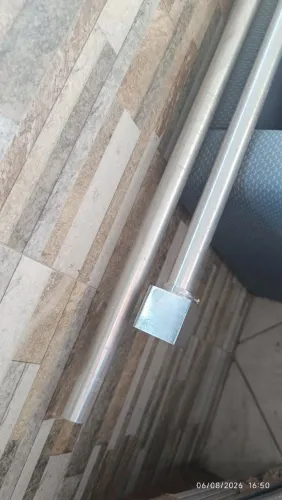 VARRAO EM ALUMINIO PARA CORTINAS, UM DE 4 METROS OUTRO DE 3 METROS