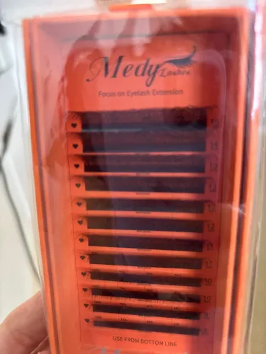 15 caixas Cílios para extensão de cílios Fox Marrom Medy Lashes 