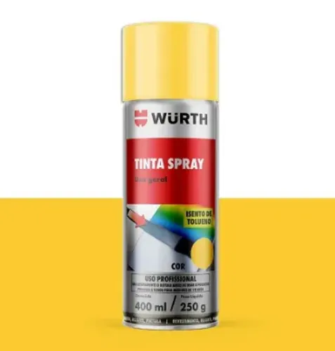 WURTH TINTA SPRAY AMARELO 400 ML/250 G