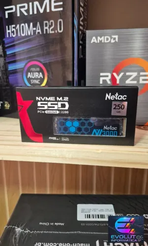 SSD M2 250GB Netac novo lacrado garantia de 1 ano!