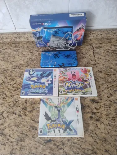 Nintendo 3ds xl - Pokémon, com jogos