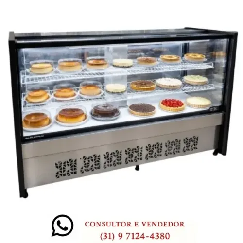 Balcão de Bolos e Tortas 1,75M Polar 220V