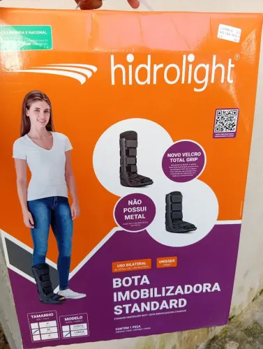 Bota Imobilizadora Standard Ortopédica Longa M(38 a 42) Preto