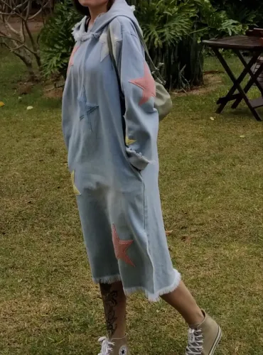 Vestido farm jeans inverno 
