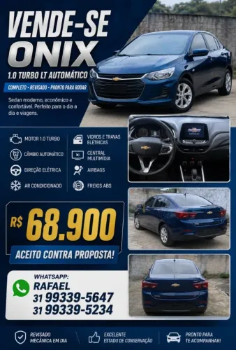 Chevrolet Onix Plus LT 1.0 12V TB Flex Aut. 4P 2022