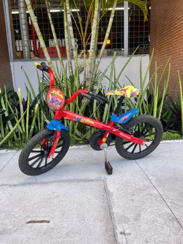 Bicicleta aro 16 marca Nathor - Homem Aranha