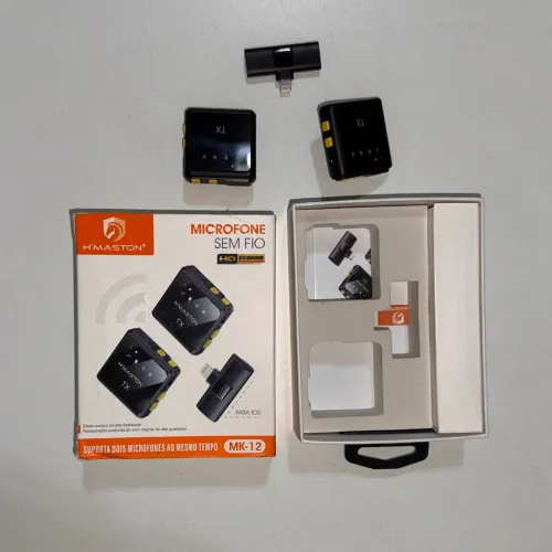 Microfone de Lapela Sem Fio Compativel com iPhone 