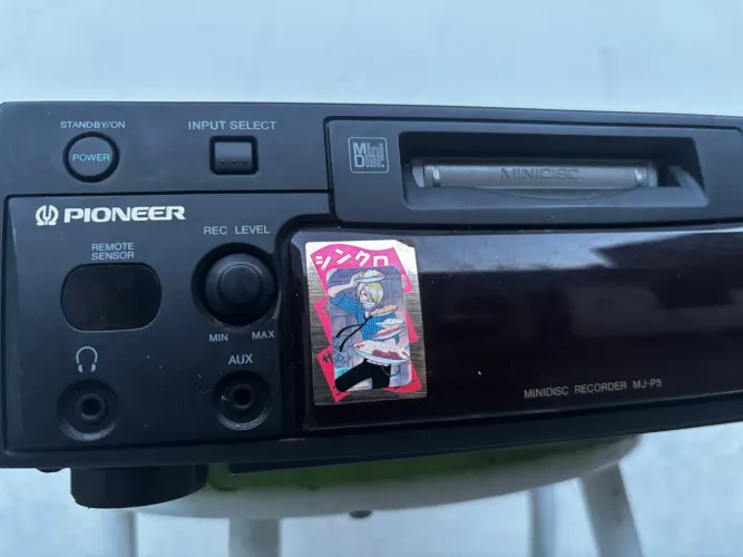 Minidisck Japan Gravador de MD Pioneer MJ-P5 (Deck de MD)