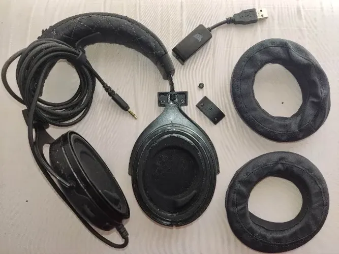 Headset Gamer Corsair HS60 Pro, Surround, Drivers 50mm, P/ PC, XBOX, PS4/5, Switch, Mobile