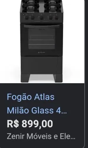 Fogao Atlas Glass