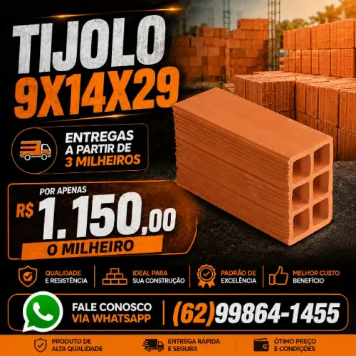 Tijolo direto ceramica
