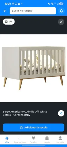 Berço americano ludmila carolina baby off white