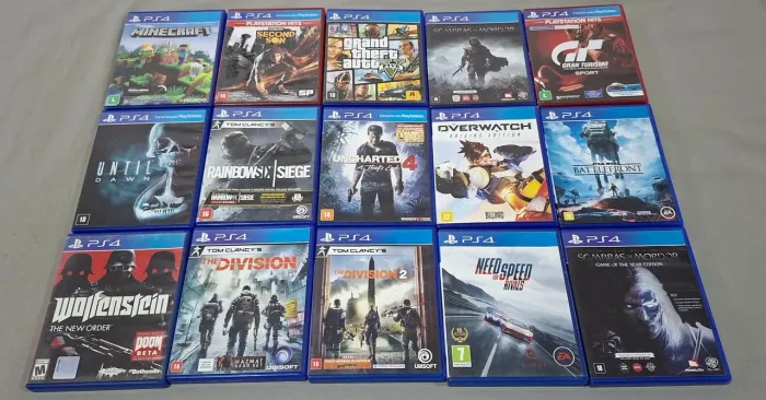 Lote 15 jogos de PlayStation 4