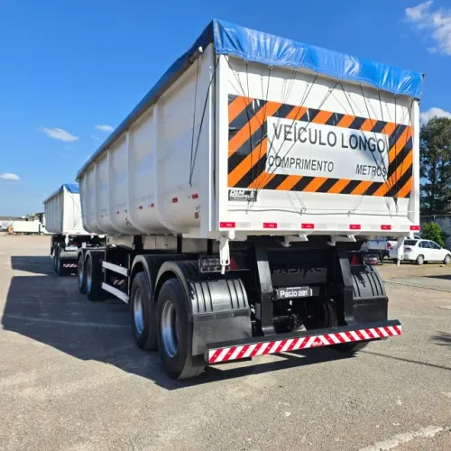 Carreta Rodocaçamba Basculante Pastre 2021 35+35 FINANCIA 100%