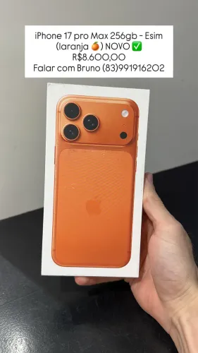 iPhone 17 pro Max 256gb - laranja (NOVO)