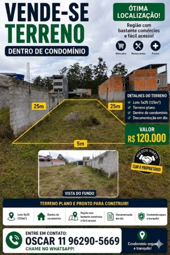 Terreno 5X25