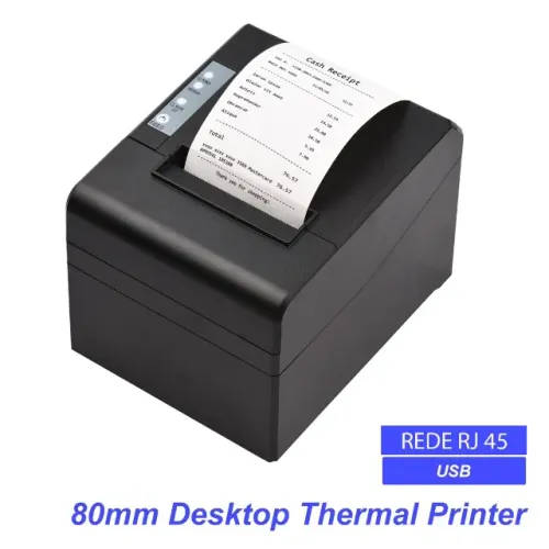 Impressora Térmica MiniMen DYJ-001 80mm USB LAN 203 DPI Corte Automático pode retirar no l