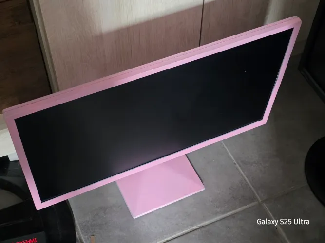Monitor LG FHD IPS 24" 75hz Rosa Funcionando Perfeitamente