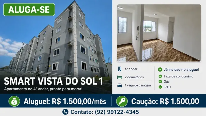 Imóvel para aluguel tem 41 metros quadrados com 2 quartos em Lírio do Vale - Manaus - AM