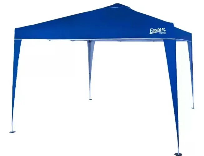 Tenda 3x3 Gazebo Sanfonado Reforçado Fasterr Fst031 Azul