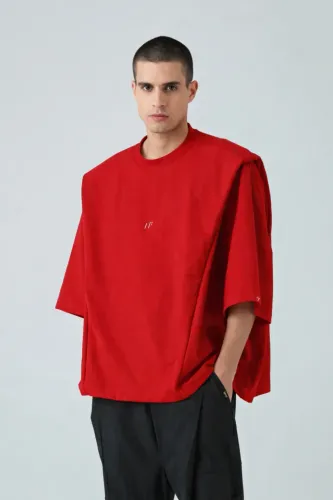 Camiseta +5511 Vermelha Tam 5 (GGG) Nova