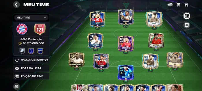 CONTA DE FC MOBILE E SEGURO 