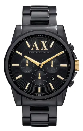 Relógio Armani Exchange Cronógrafo Masculino em aço preto AX2094