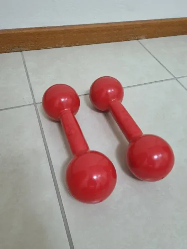 Par de halter de 5KG (emborrachado)
