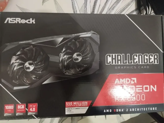 Placa de Vídeo RX 6600 Asrock (Semi nova)
