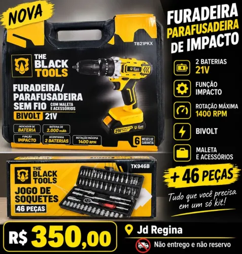 Furadeira, Parafusadeira nova na caixa ,bivolt