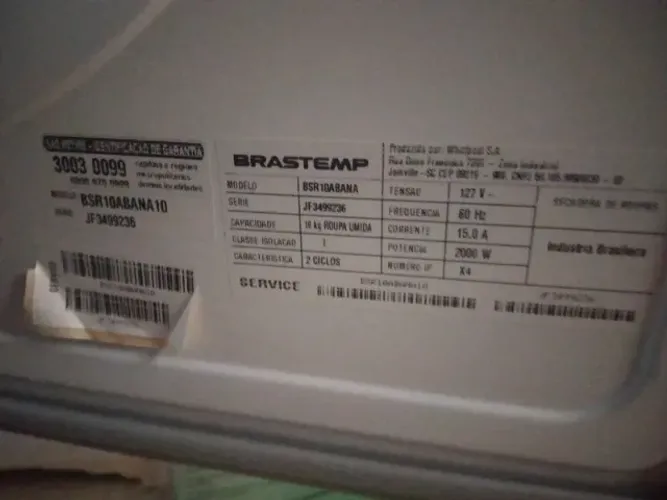 Secadora de Roupas Brastemp 10kg Ative! 127V - Defeito na Resistência (Ótimo p/ Técnicos)
