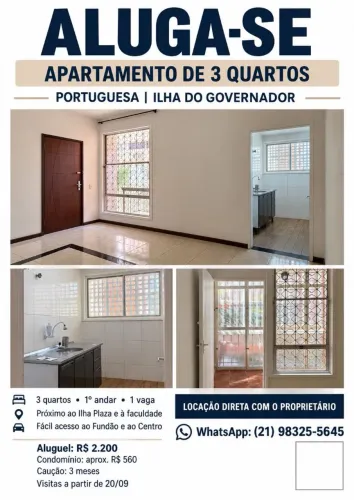 Apartamento 3 quartos com vaga no Village - direto com proprietário