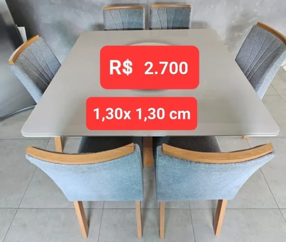 Vende-se Mesa com cadeiras